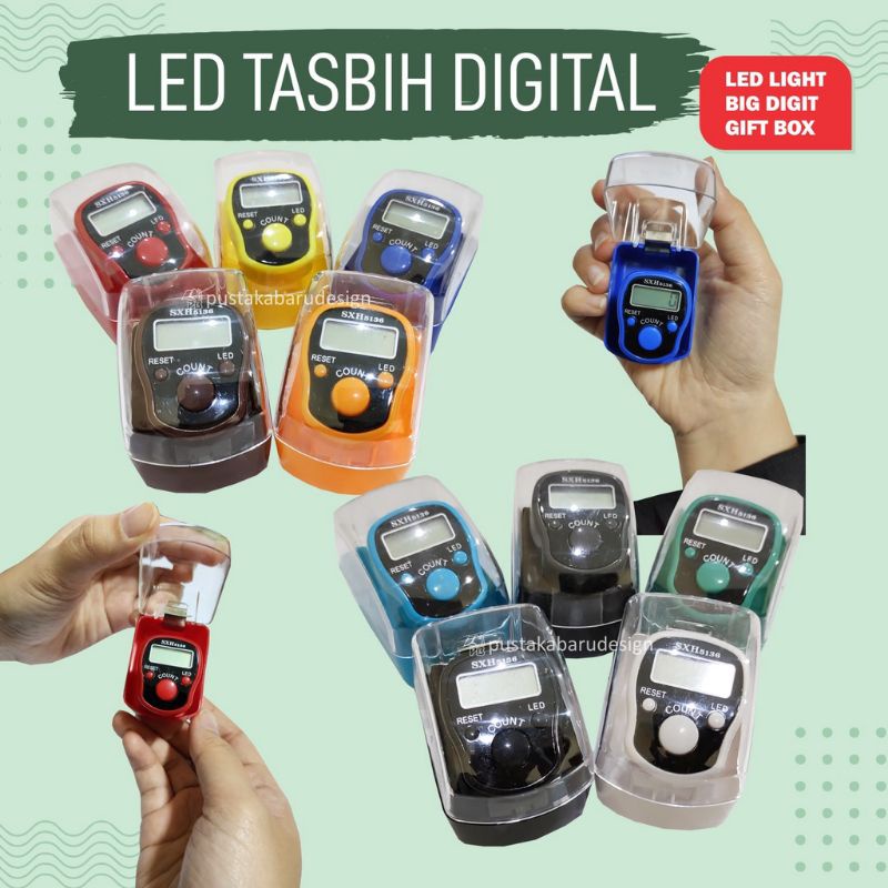 TASBIH DIGITAL MUSLIM DENGAN BOX (TASBIH 1PCS)