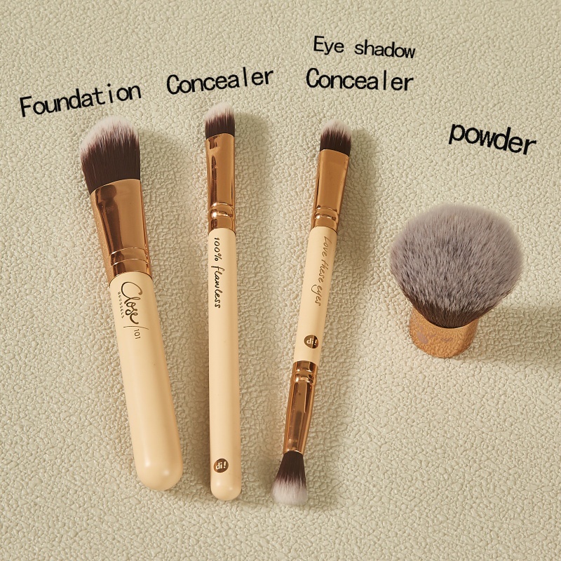 Set Brush Makeup Bahan Bulu Lembut Untuk Bedak concealer Blush Eyeshadow