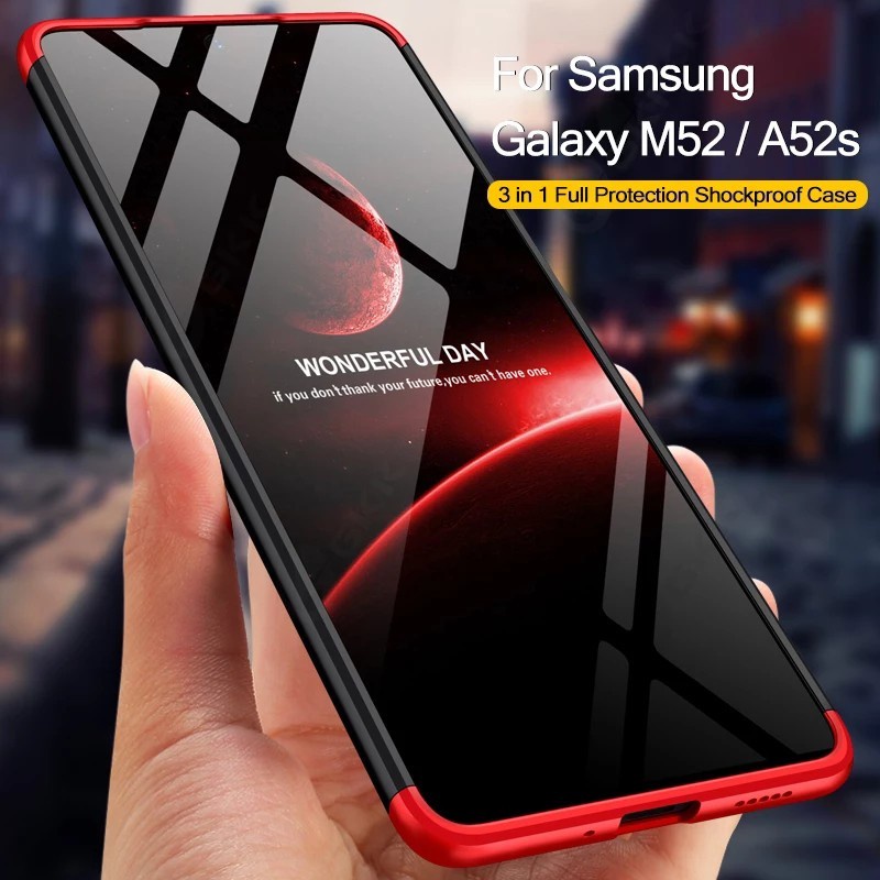 Case Samsung Galaxy M52 5G Pelindung Kamera Case GKK Original