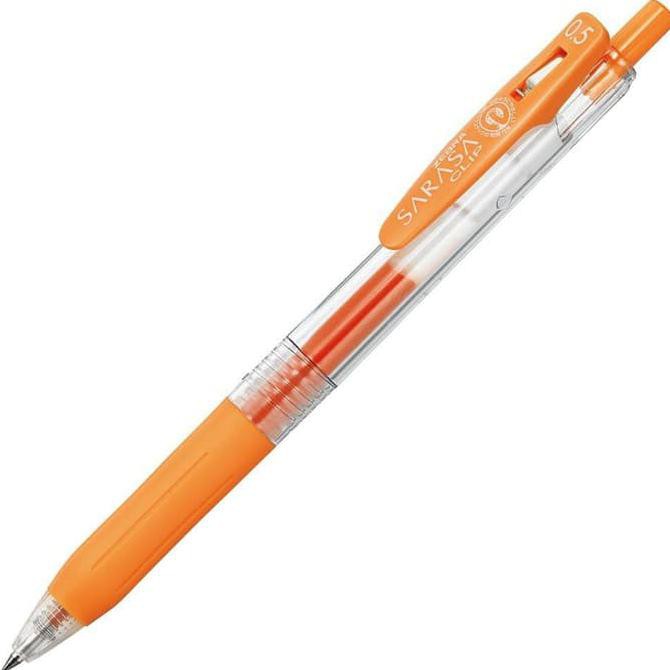 

Termurah Ballpoint Zebra Sarasa Clip Gel 0,5 - Orange Offic