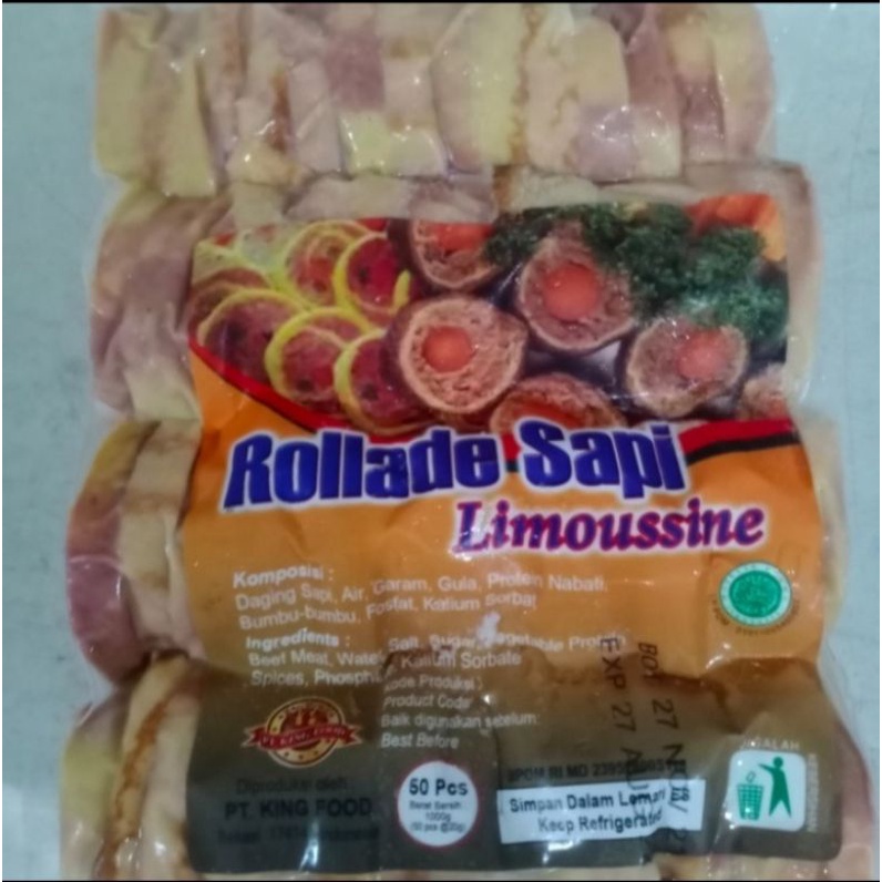 

Rolade sapi ukuran 1kg isi 50pcs