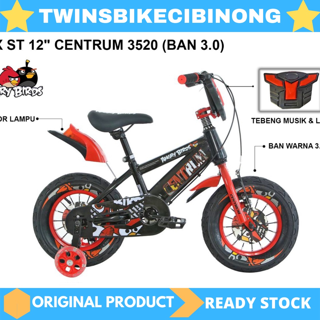 [EKA JAYA SEPEDA] Sepeda Anak 12 Inci CENTRUM ANGRY BIRD SNI BERKUALITAS