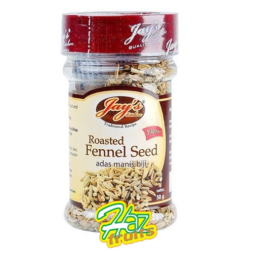 

Jays Roasted Fennel Seed / Biji Adas Manis Panggang - 50 Gram