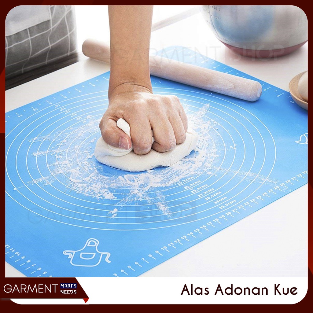 Alas Adonan Kue Silicone Baking Pastry Silikon Mat Anti Lengket Besar Kecil Bagus Premium