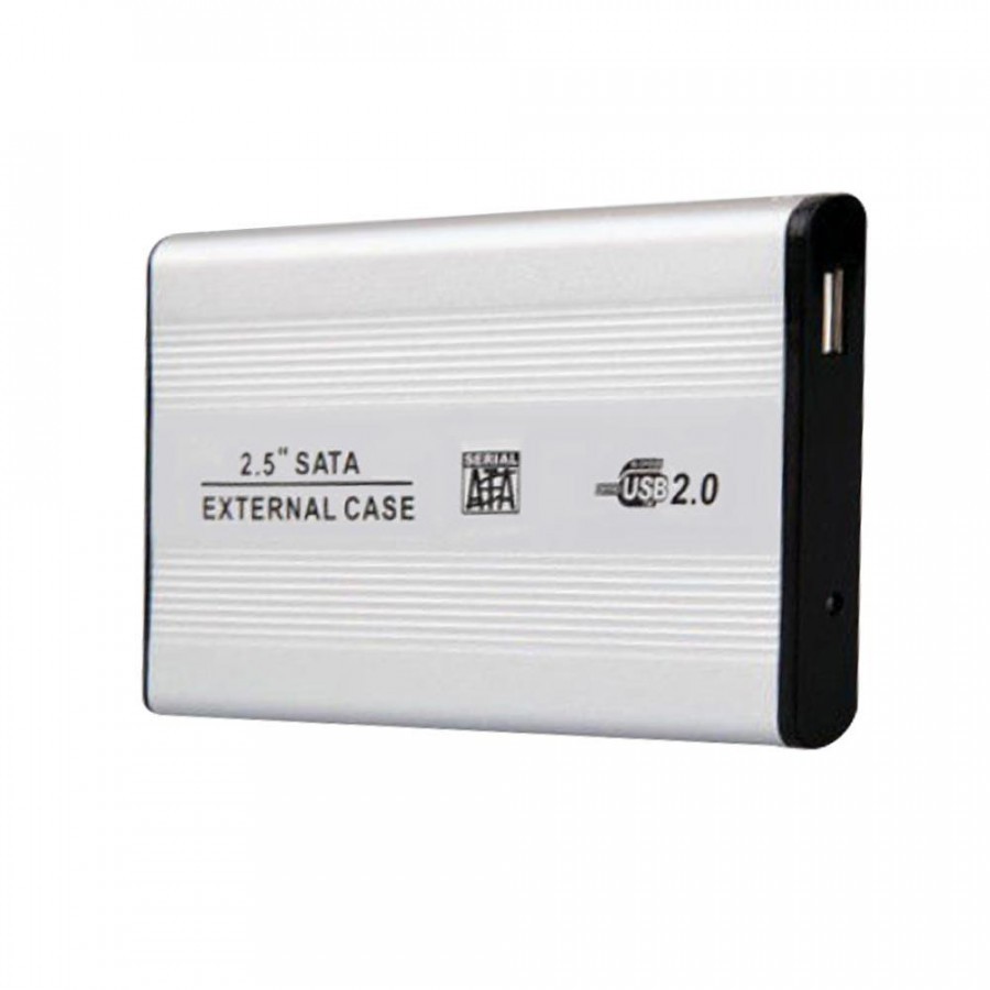 BOXC2 | EXTERNAL BOX HARD DISK 2.5 CENTRO USB 2.0 (BLACK / SILVER)