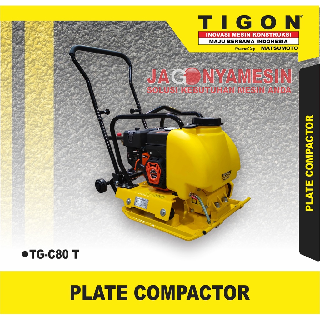 MESIN STEMPER KODOK PLATE COMPACTOR TIGON