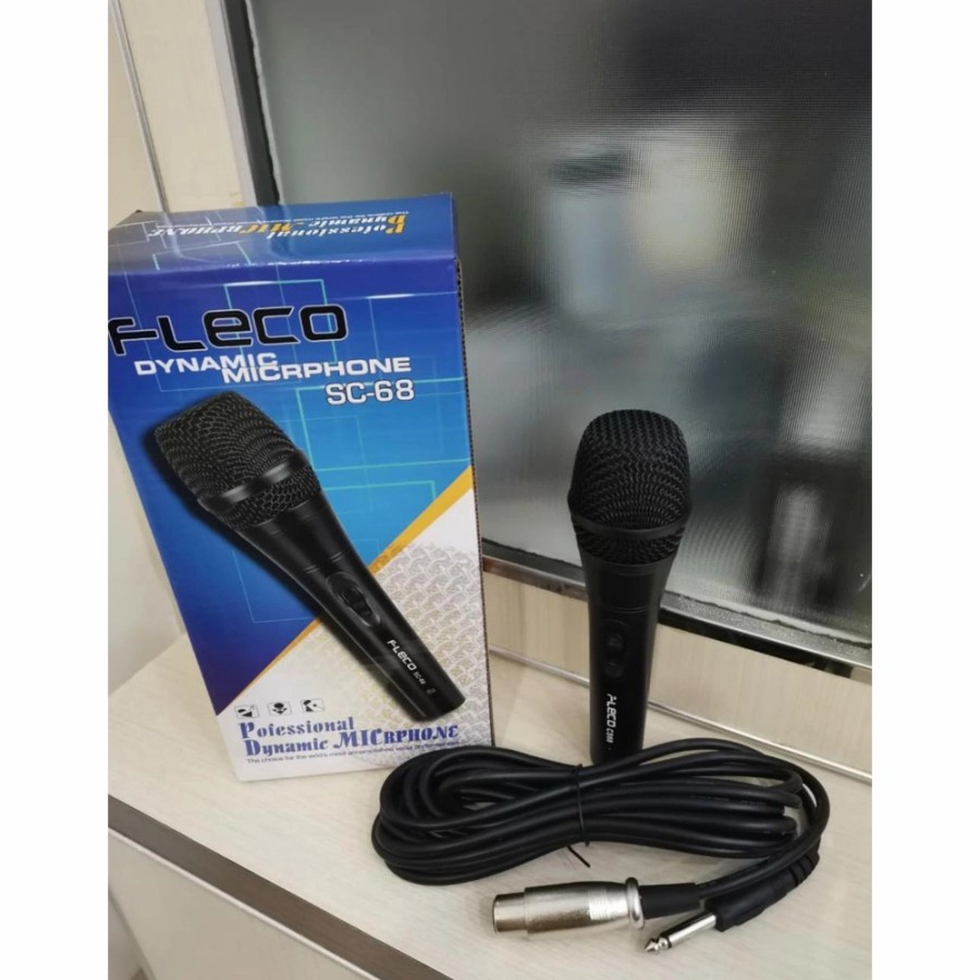 Mic Karaoke Fleco SC 68 / Fleco Dynamic Microphone SC-68 / Microphone