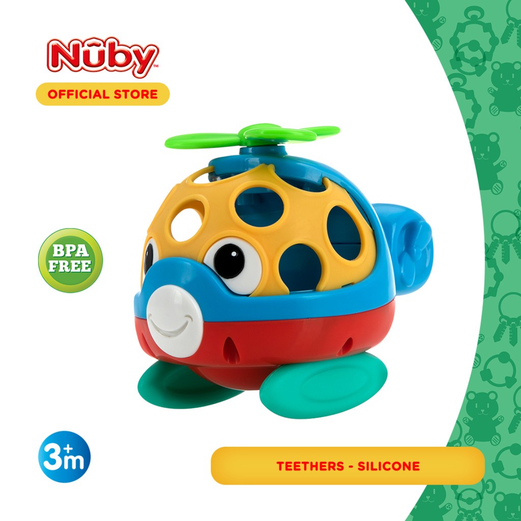 Nuby Baby Plays Pals - Mainan Sensori Anak Play Pals 3m+ (Tersedia Varian Karakter)