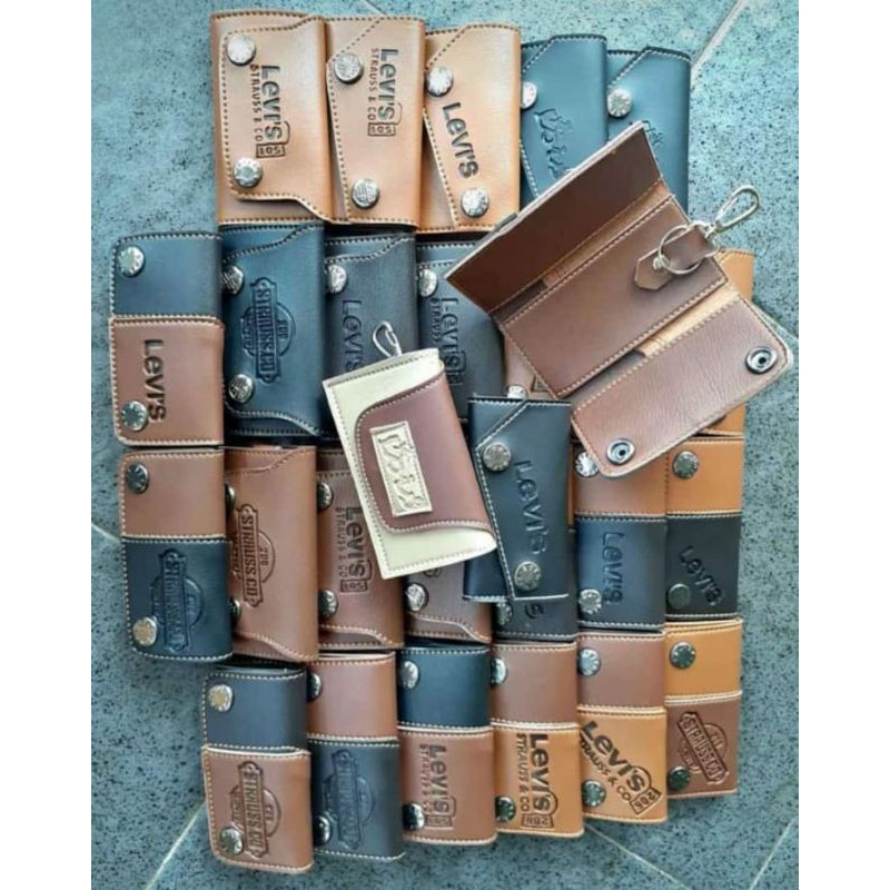 COD Dompet Stnk Gantungan Kunci souvenir pernikahan kancing dobel