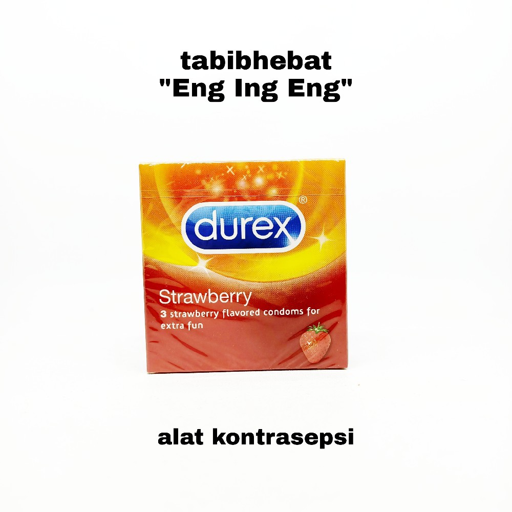 Kondom Durex Strawberry isi 3