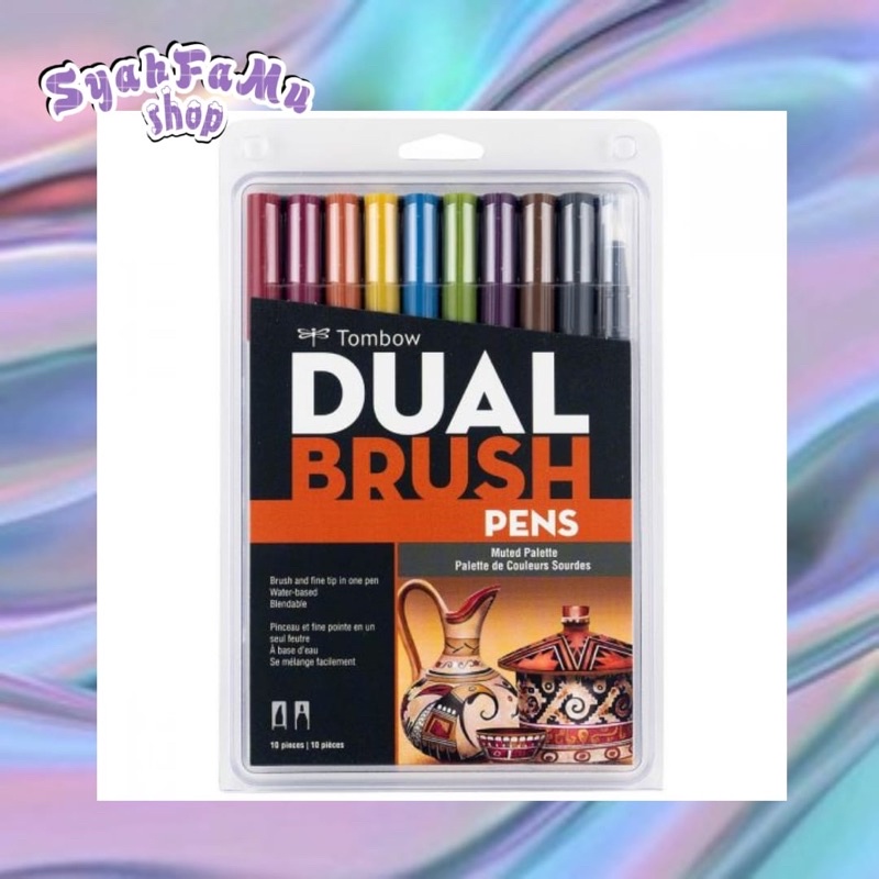 

Brush Pen Tombow Dual Brush pen Set 10 ~ Muted Pallete