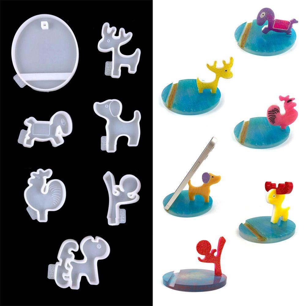 Cetakan Holder Telepon Nanas Lucu DIY Kerajinan Desktop Ornamen Silicone Mold