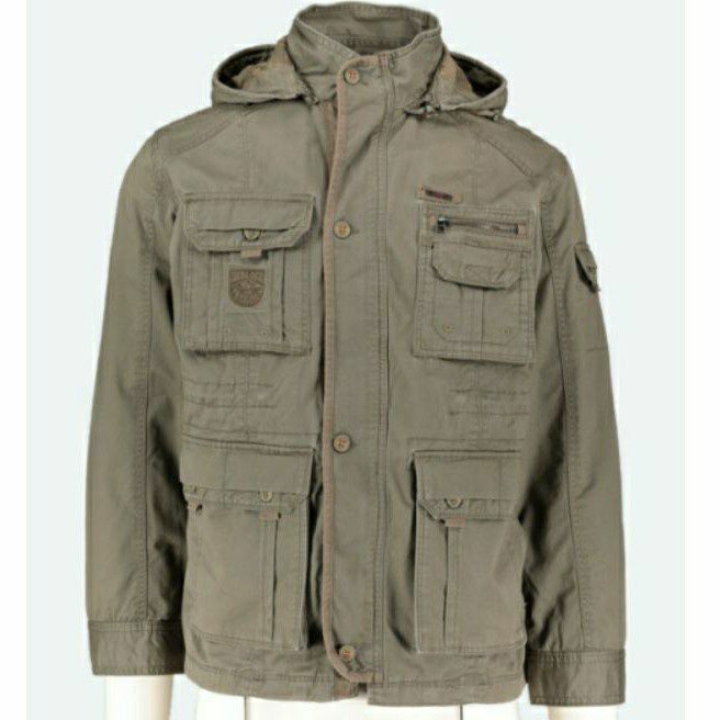 Jaket Parka  Pria Hoodie Cardinal Original J35