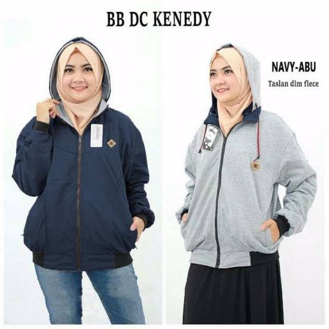 JAKET BOLAK BALIK WANITA IMPORT / JAKET HOODIE WANITA 2 IN 1 ANTI AIR PRIEMIUM TEBAL TERBARU