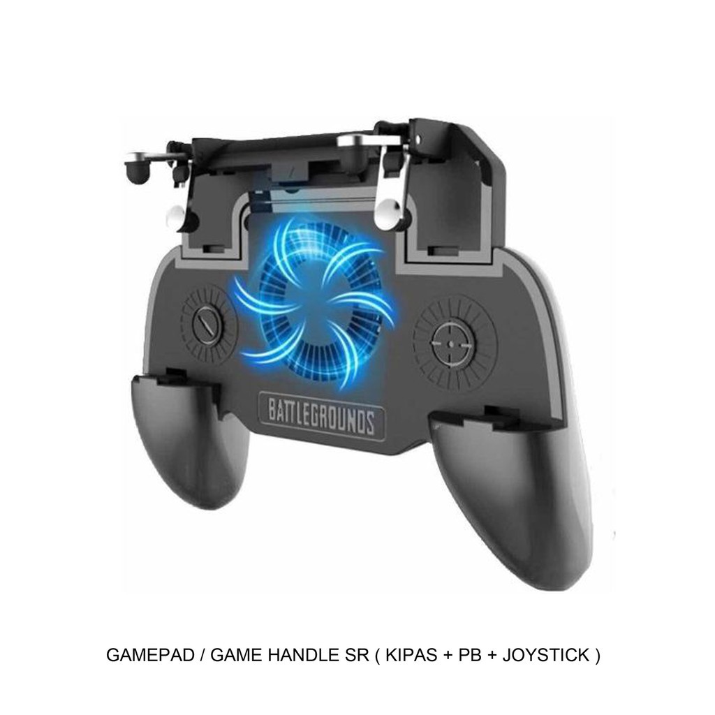 Trend-Gamepad/Game handle SR + Power Bank + Kipas 2000mah/Gaming Android/IOS/PUBG/MOBILE LEGEND DLL