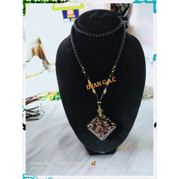 kalung hijab.kalung fashion wanita.kalung modis.kalung panjang manik.kalung giok kaca premium