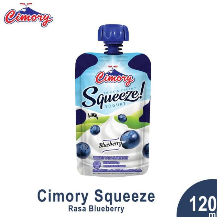 Cimory Yogurt Squeeze 120 Ml Blueberry