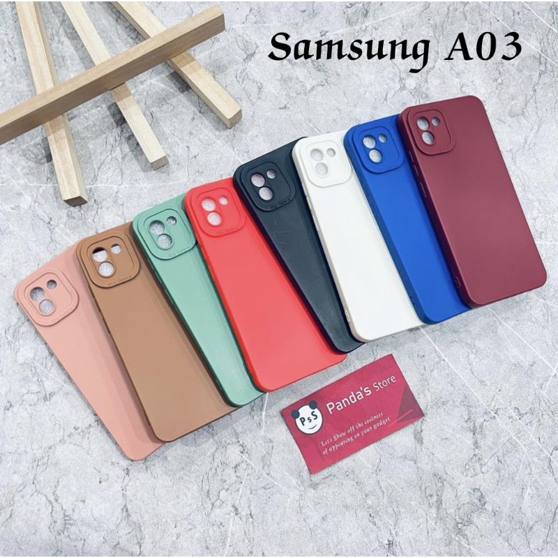 Softcase Pro Camera Samsung A03 Candy Case Full Color 3D Silikon TPU