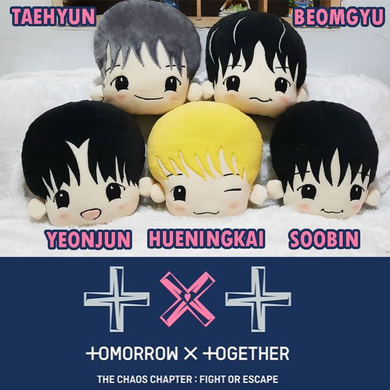 TXT Plushie tomorrow x together fight or escape the chaos beomgyu younjun hueningkai soobin taehyun
