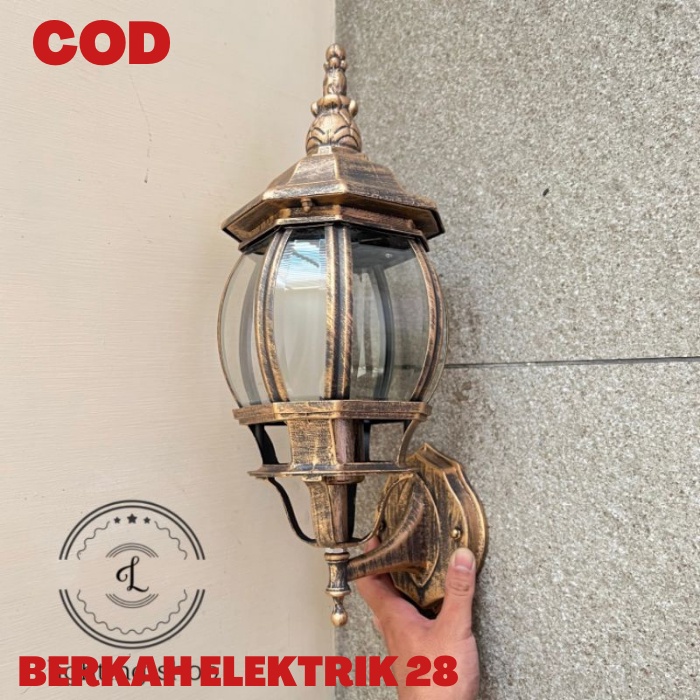 Lampu Taman Dinding Tempel Hias Minimalis Unik 5003 Outdoor Unik Klasik