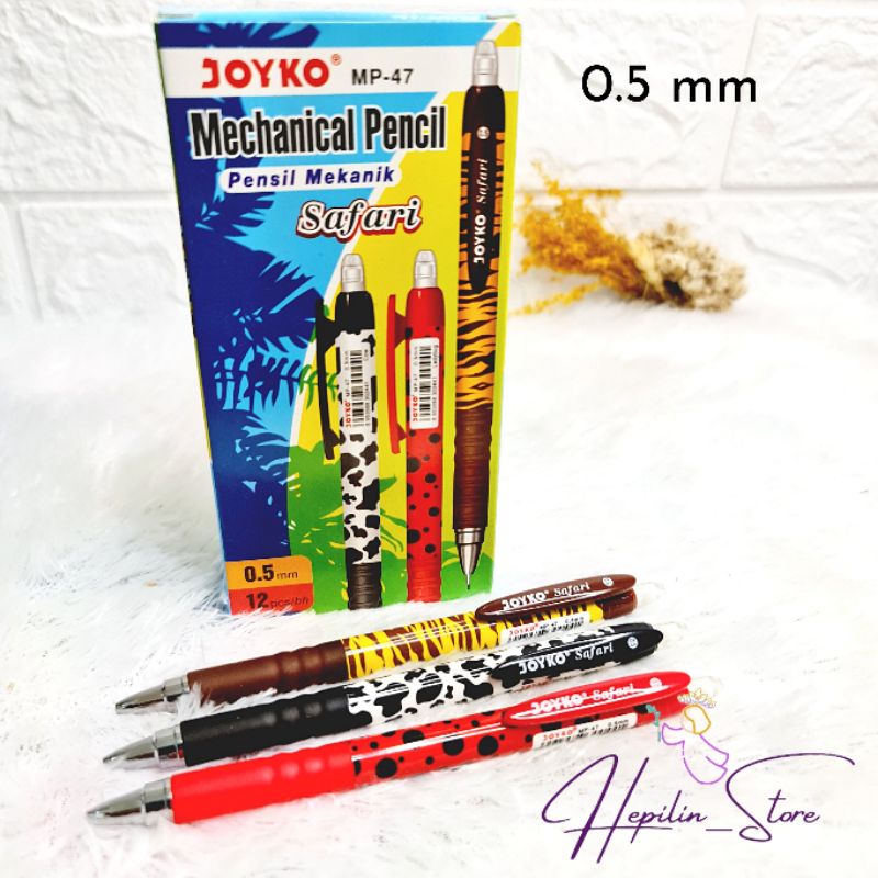 

Pensil Mekanik Joyko Animal Series / Pencil Joyko Safari MP-47 ORIGINAL 100% / Pensil Cetekan Joyko / Mechanical Pencil