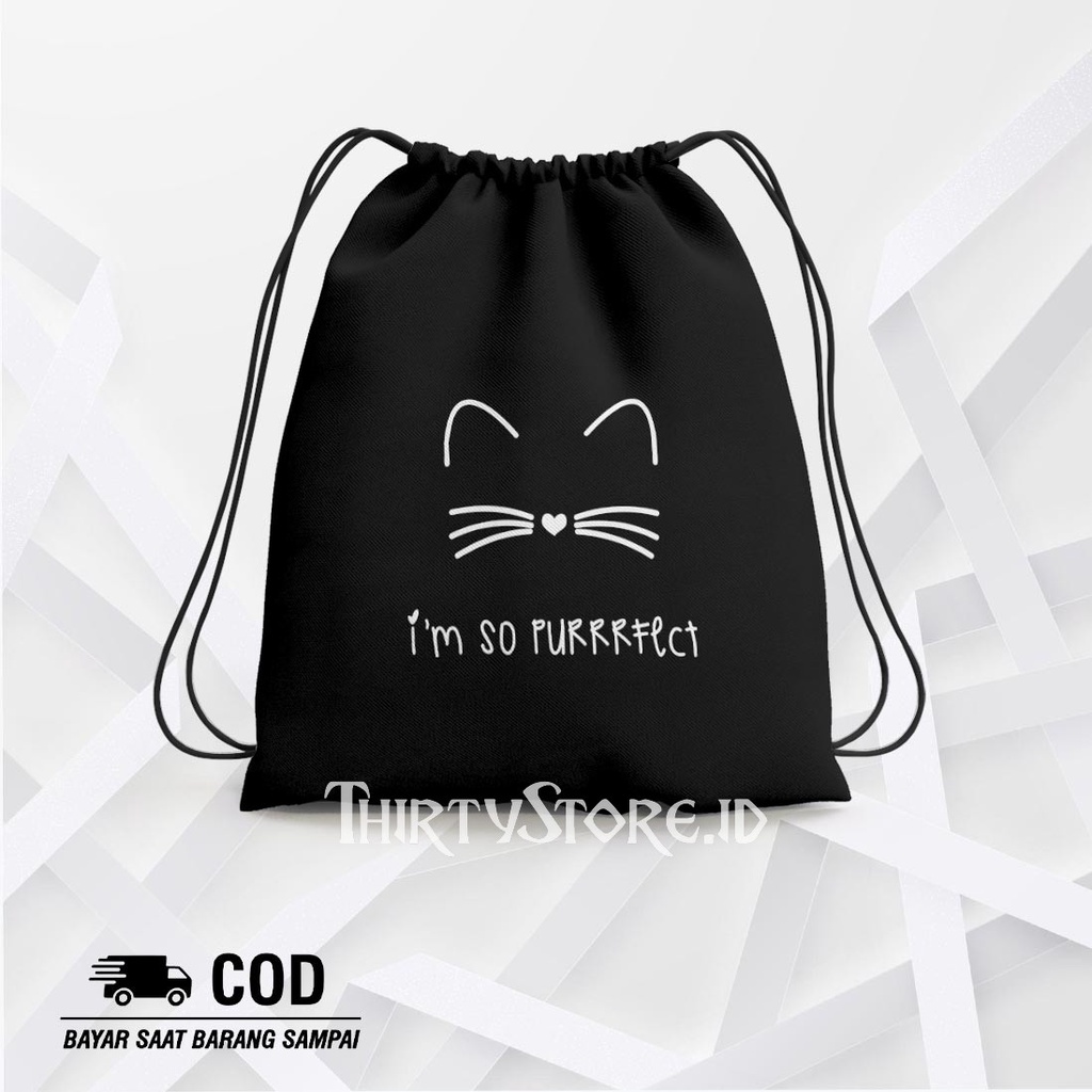 Tas Serut String Bag Im So - Drawstring Bag Waterproof | Thirty Store.Id