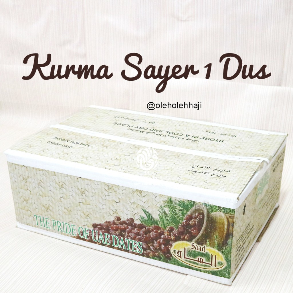 

Kurma Sayer 10 Kg/Grosir Kurma Takjil Buka Puasa Ramadhan 1 Dus/Oleh Oleh Haji Umroh