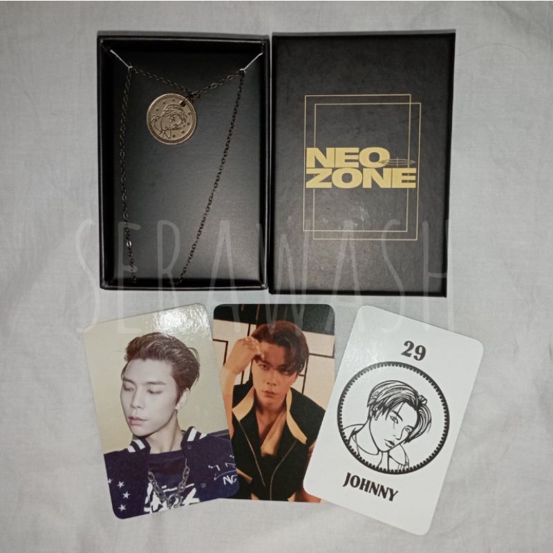 NCT 127 Nordic Gold Coin Pendant Necklace - Neo Zone Johnny Photocard PC Kalung Neozone