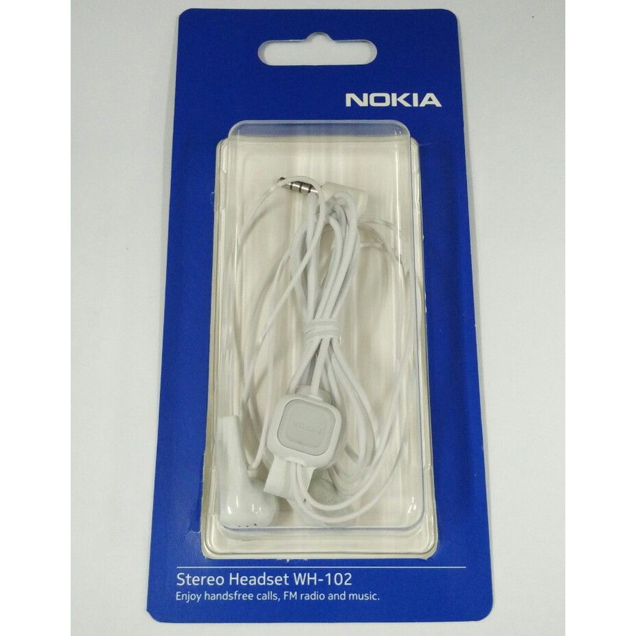 Nokia Stereo Headset WH-102 Original White - Packing