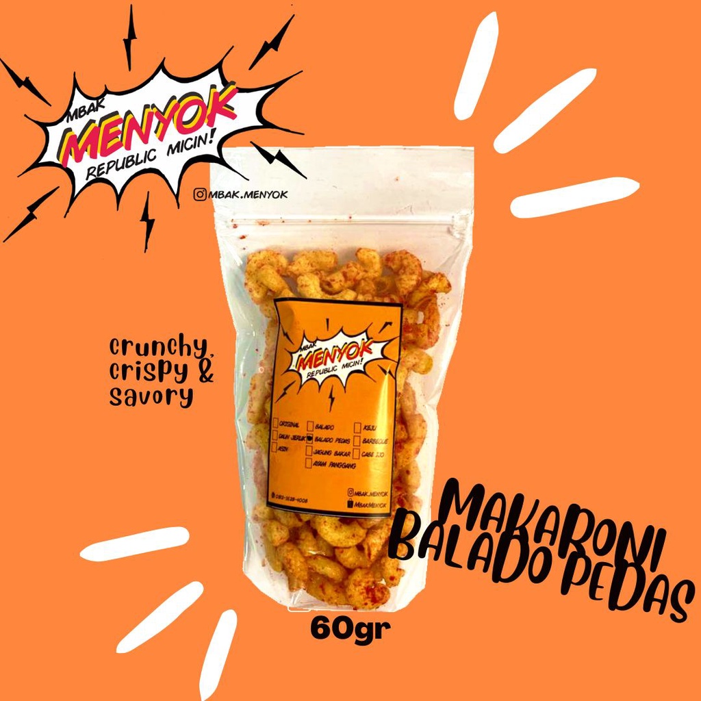 

Makaroni Pipa/Bantet Mbak Menyok Balado Pedas