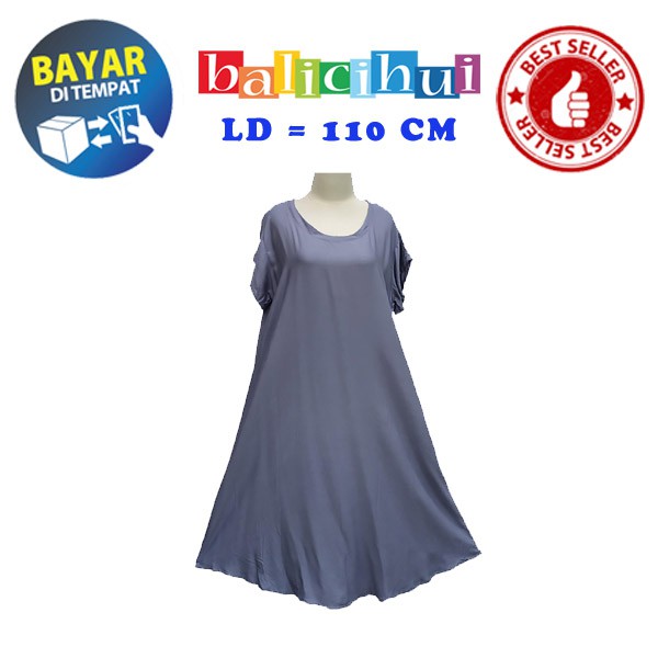 BALICIHUI DASTER PAYUNG BALI DRESS BALI POLOS JUMBO FIT TO XL