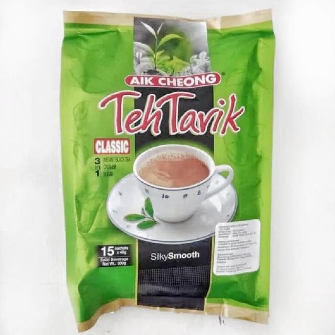 

[ COD ] AIK CHEONG TEH TARIK 3 IN 1 CLASSIC MILK TEA BEVERAGE 15 X 40G (600G) GRATIS ONGKIR Kode 1031