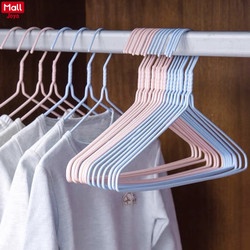 [10 PCS] Gantungan Baju/Hanger Kawat Lapis Plastik Anti Karat Ekonomis