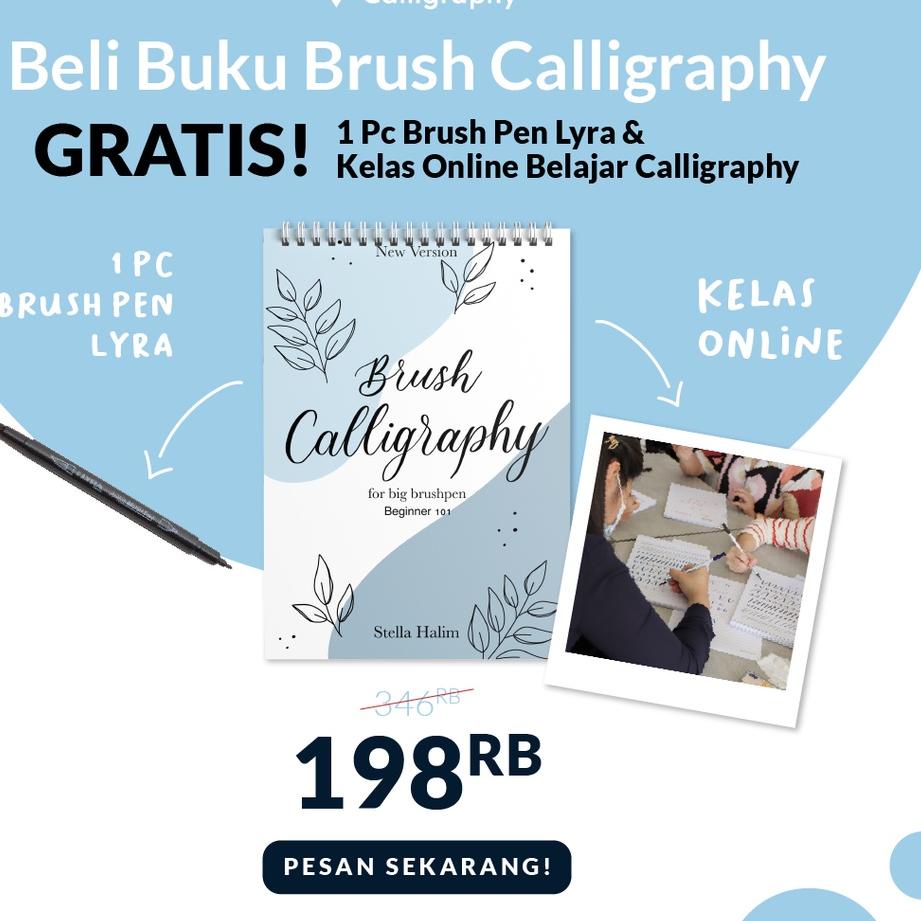 

SALE!!Kelas dan Buku Belajar Calligraphy - Brush Calligraphy 101|SQ2