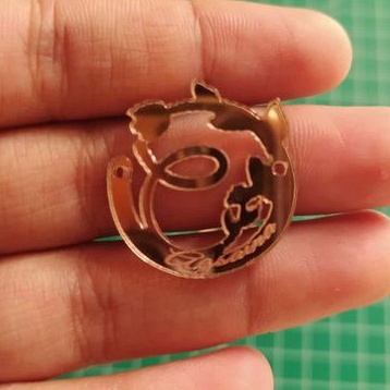 LOGO CUTTING RING BUNGA WITH GRAFIR / BRAND / LOGO / MERK HIJAB