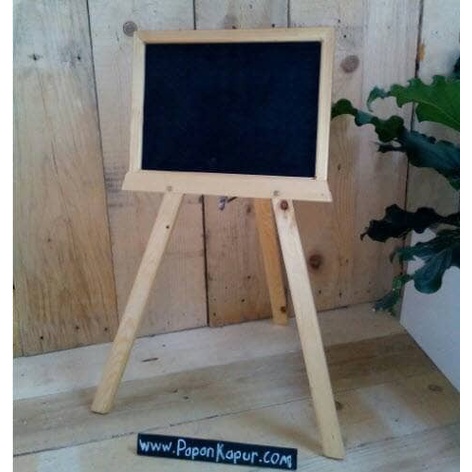 

Standing Papan Tulis Kapur 30x40cm Chalkboard Jati Belanda Blackboard promo