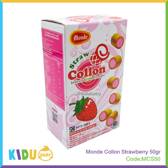 Biskuit Cemilan Monde Collon 50gr Kidu Baby