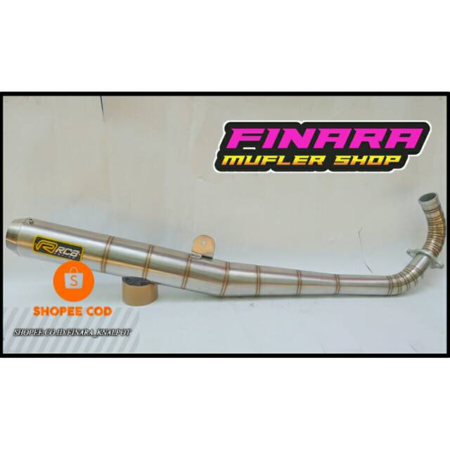 KNALPOT RX KING STANDAR RACING RCB FULL STAINLES
