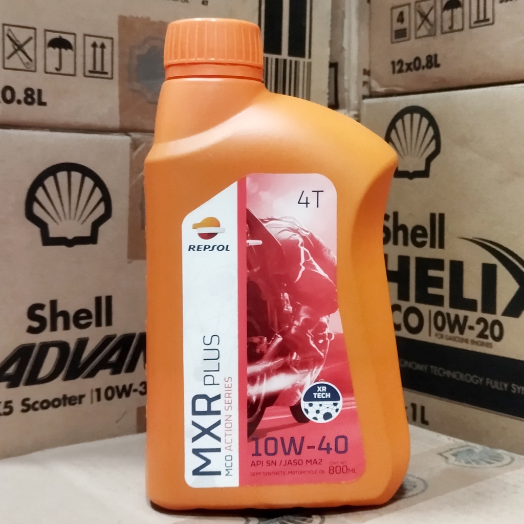 OLI MESIN MOTOR REPSOL MXR PLUS 10W-40 800 ML