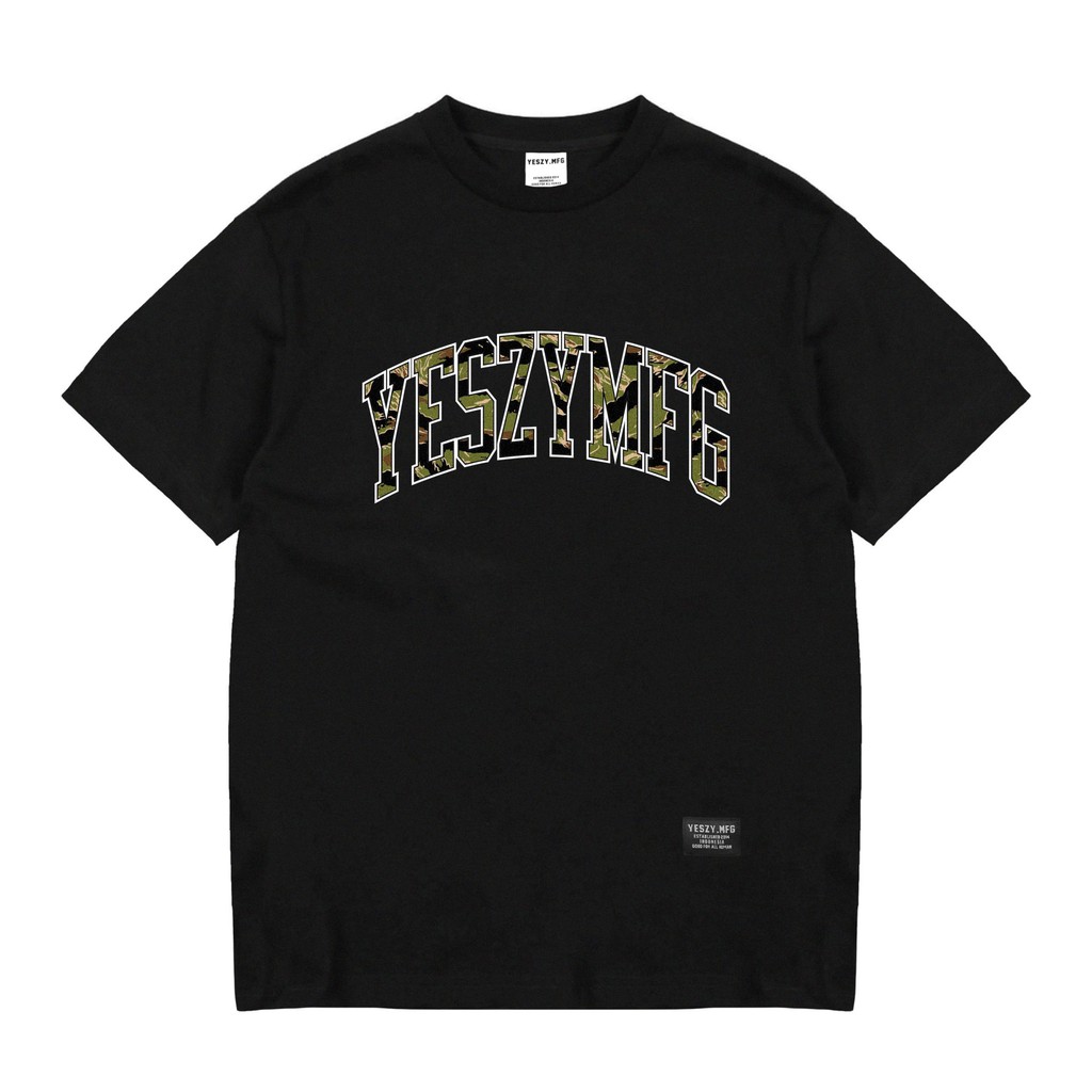 YESZY.MFG Tshirt Black Ancient F. Camo