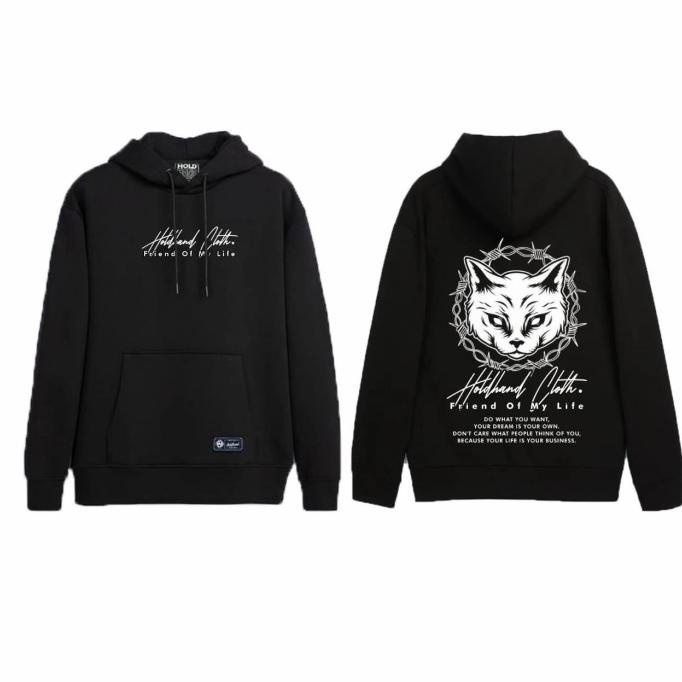 Diskon Sweater Hoodie Original Holdhand Hitam
