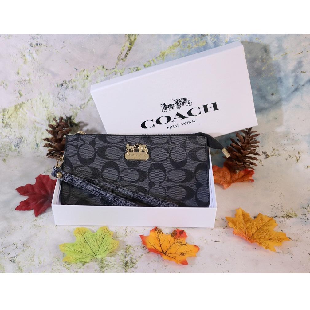 Super Sale HHBYE Dompet / POUCH Wanita Coach SIGNATURE / POUCH Import Coach 6866 65 Laris