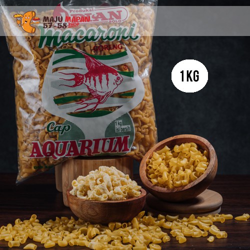 

MAKARONI BANTAT MENTAH / MACARONI BANTET MENTAH / AQUARIUM HIJAU 1kg