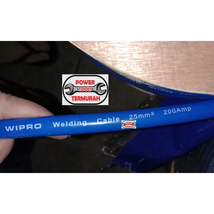 Kabel Las 25mm WIPRO Full Tembaga CU Copper 25 mm Biru Welding Cable