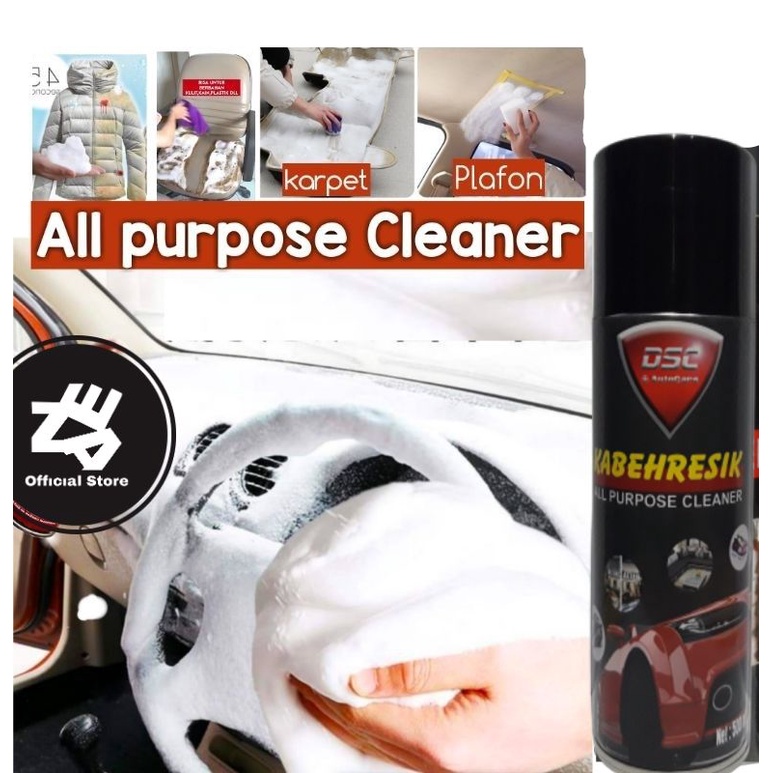 (Free Microfiber) All Cleaner 400ml foam - Pembersih serbaguna