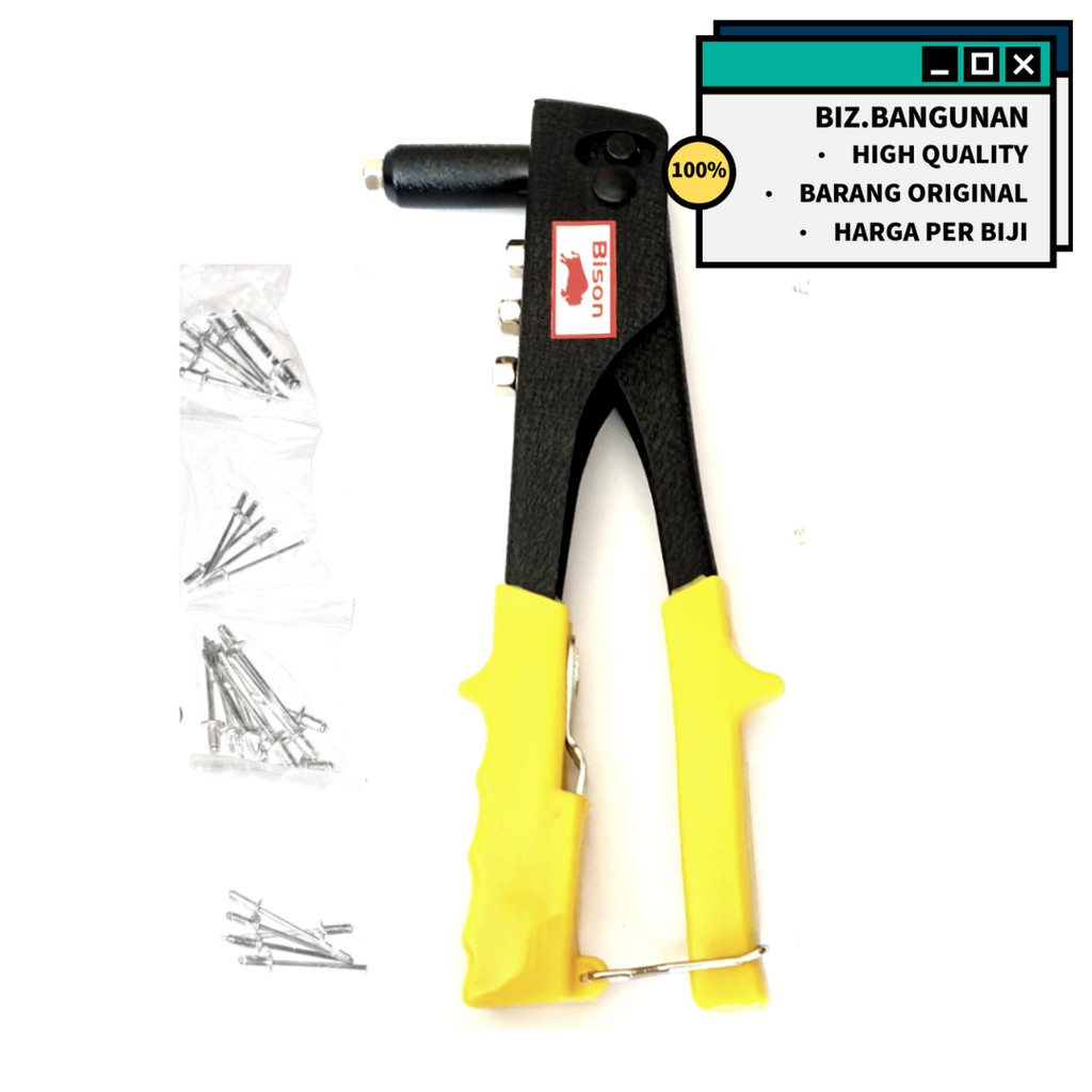 TANG RIVET BISON 9&quot; INCH - TEMBAKAN PAKU HAND RIVETER RIPET