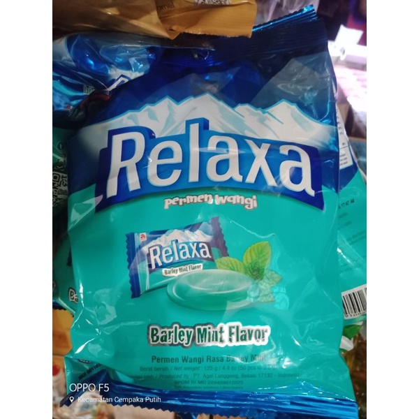 Permen Relaxa Barley Mint 125gr isi 50 butir