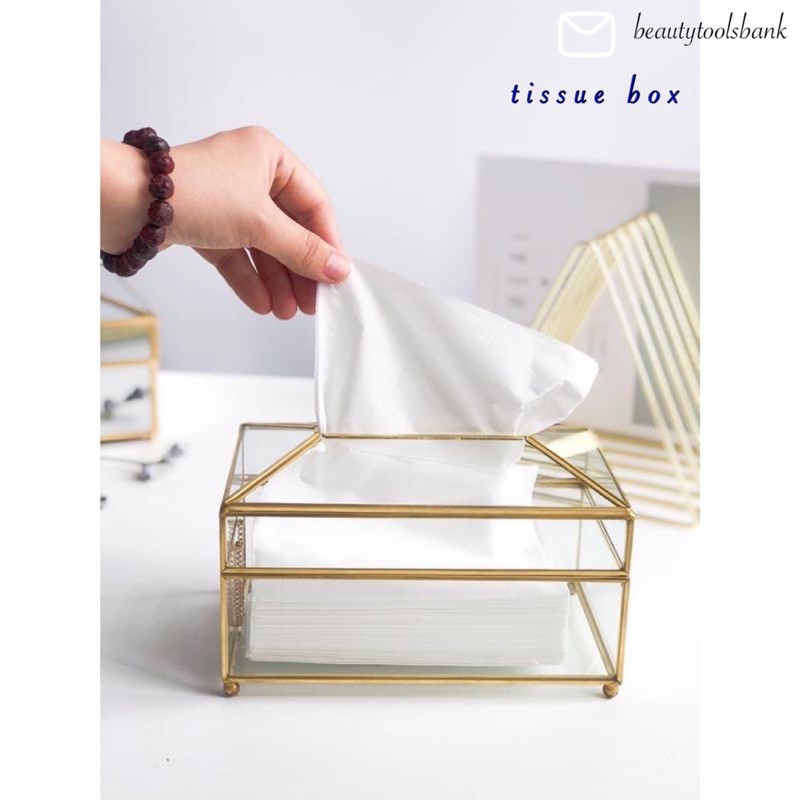 kotak tissue nordic / box tissue gold / tissue case luxury