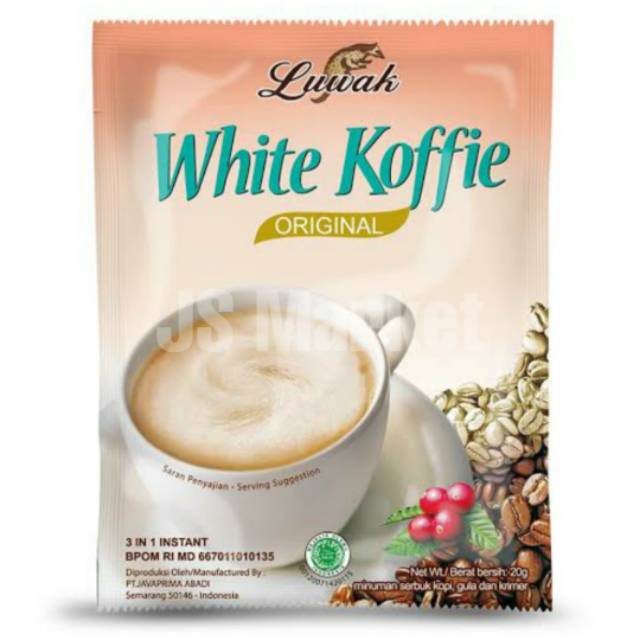 

LUWAK WHITE KOFFIE ORIGINAL 5 PCS 20GR