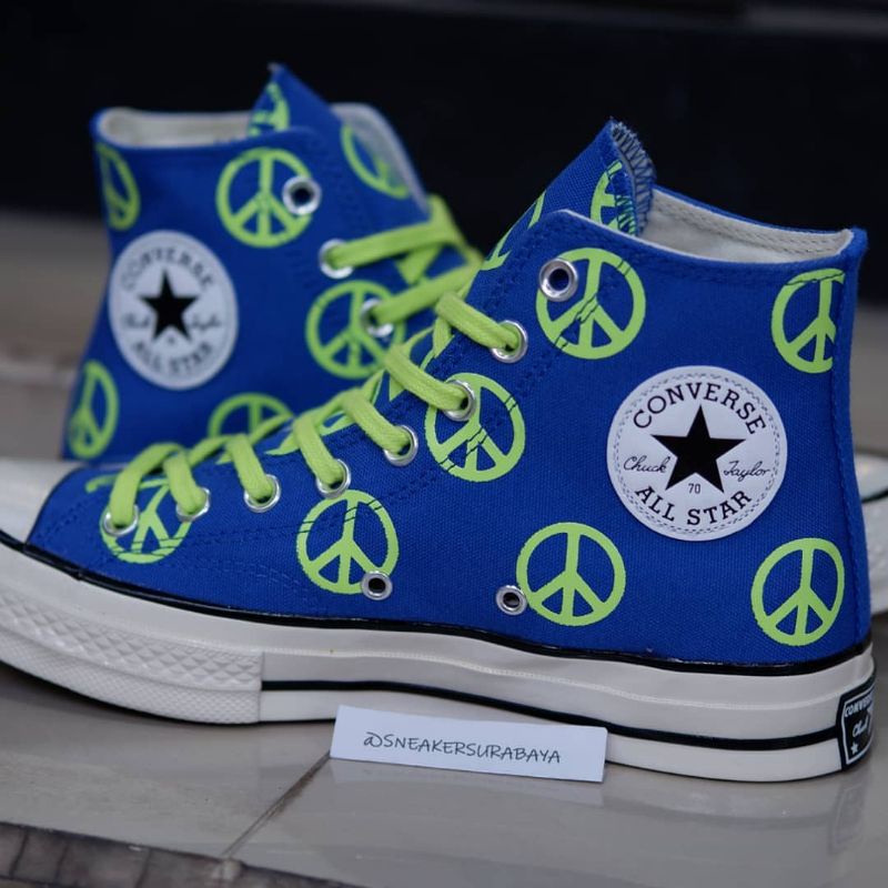 Converse Chuck Taylor 1970s Hi Peace Game Royal CT 70 CT 70s